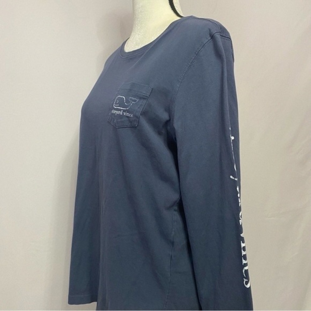 Vineyard Vines Navy Long Sleeve Tee
